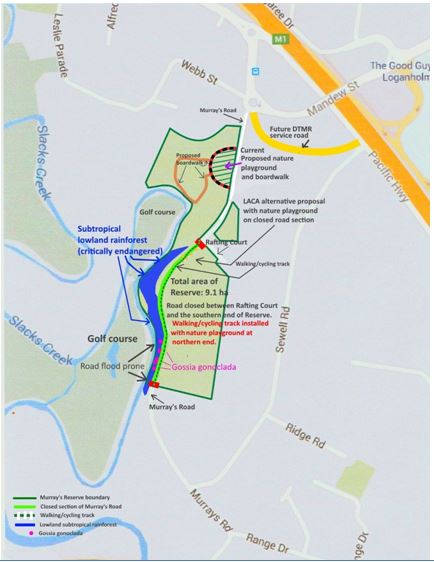 LACA map Murrays Reserve